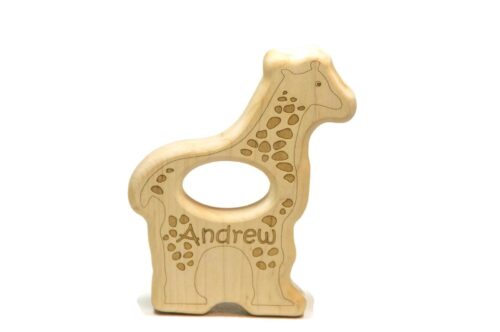 Wooden Giraffe Rattle