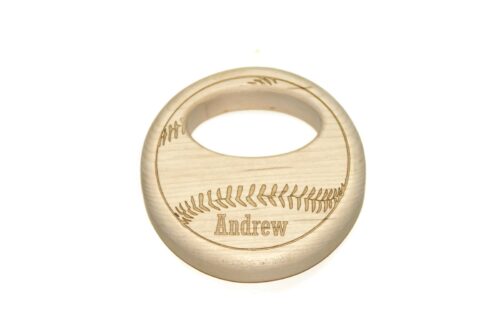 Wooden Baseball Rattle