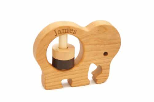 Wooden Elephant Rattle