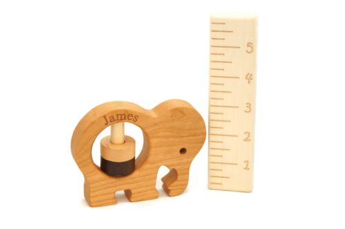 Wooden Elephant Rattle