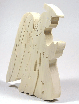 Wooden Christmas Angel Puzzle