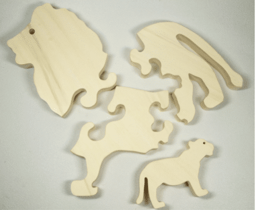 Wooden Lion Puzzle