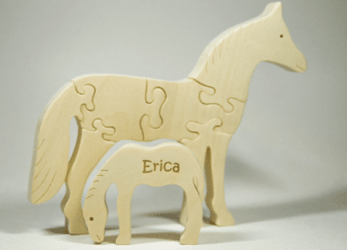 Wooden Puzzle Horse