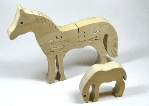 Wooden Puzzle Horse