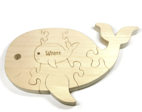 Wooden Whale Puzzle