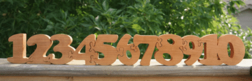 Number Counting Wooden Puzzle