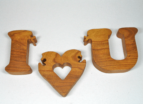 I Love You Wooden Puzzle