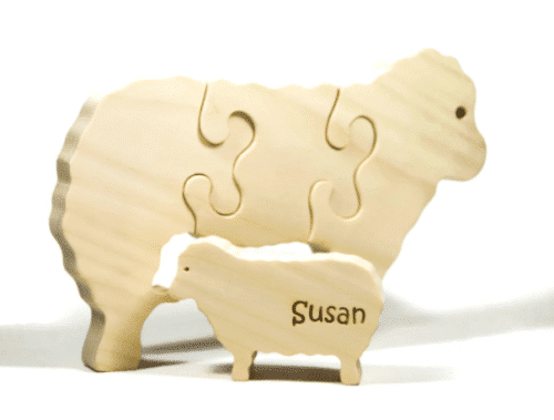 Wooden Sheep Puzzle