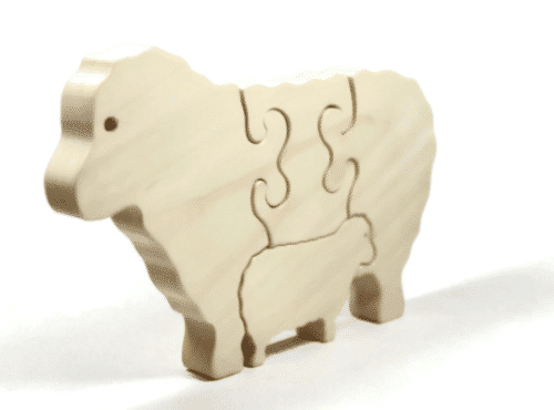 Wooden Sheep Puzzle