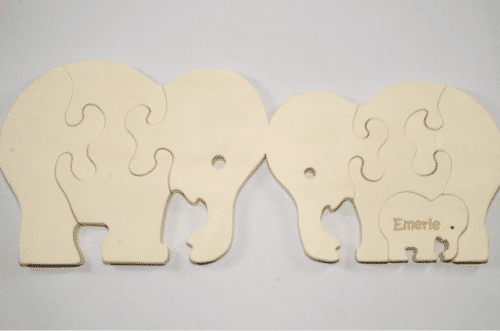 Wooden Elephant Puzzle