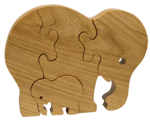 Wooden Elephant Puzzle