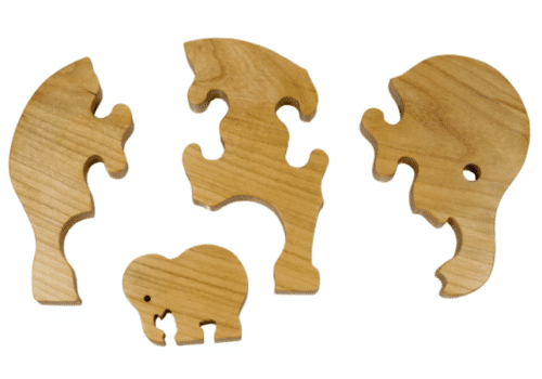 Wooden Elephant Puzzle