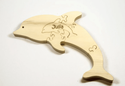 Wooden Dolphin Puzzle