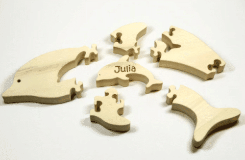 Wooden Dolphin Puzzle