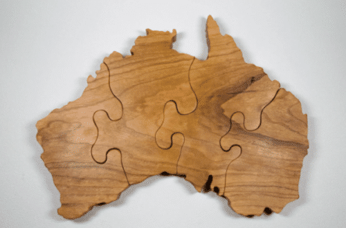 Wooden Australia Puzzle