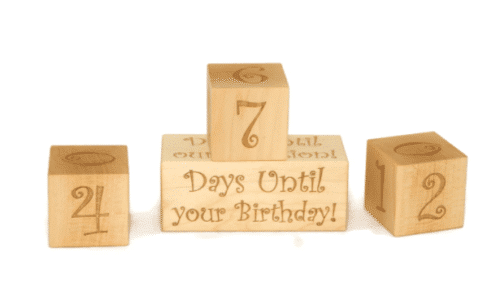 Wooden Calendar Blocks