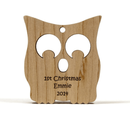 Wooden Owl Ornament