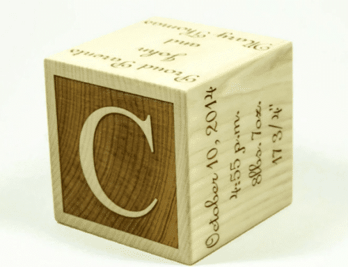 Wooden Baby Date Blocks