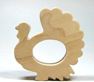 Wooden Turkey Teether