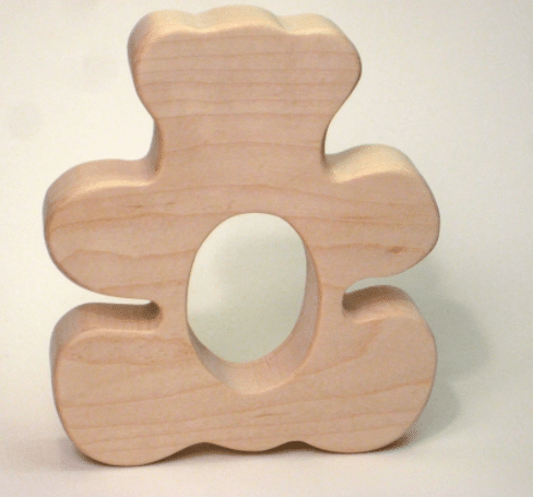 Wooden Teddy Bear Teether