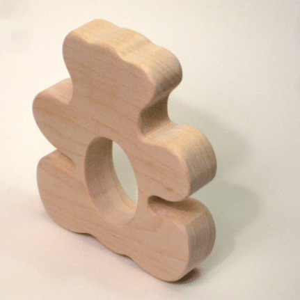 Wooden Teddy Bear Teether