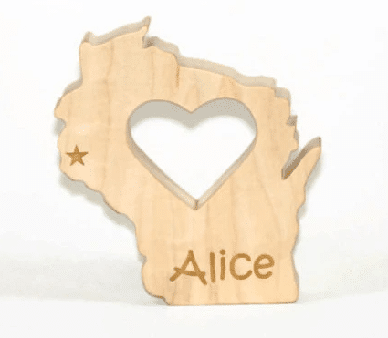 Wooden Wisconsin Teether