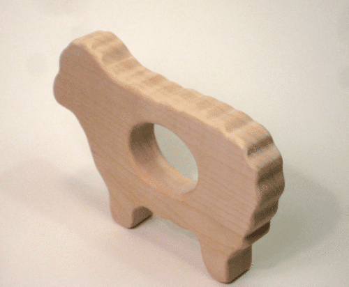 Wooden Sheep Teether