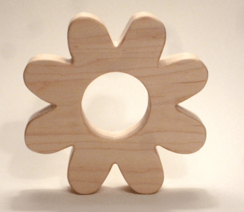 Wooden Flower Teether