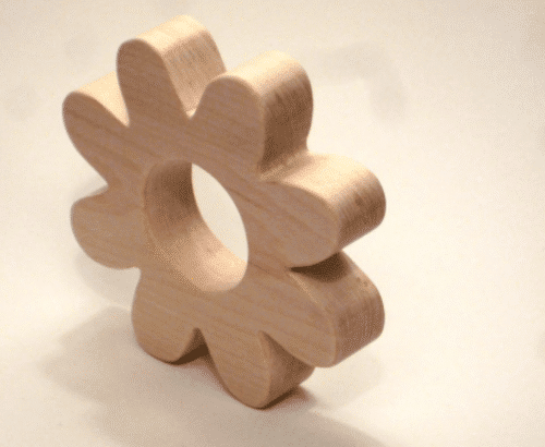 Wooden Flower Teether