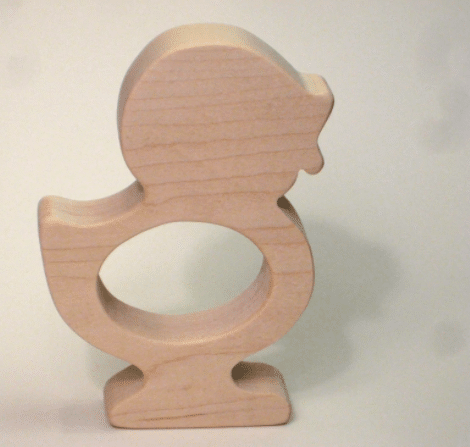 Wooden Chick Teether