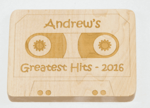 Wooden Cassette Tape