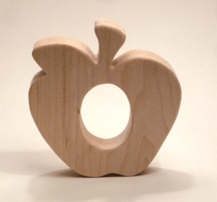 Wooden Apple Teether