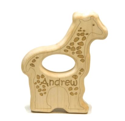 Wooden Giraffe Rattle